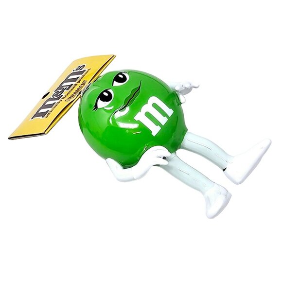 M&Ms Green Man Candy Collectible Christmas Ornament by Ruz - Picture 2 of 6